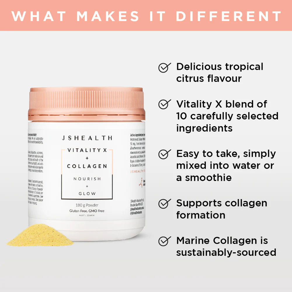 JS Health Vitality X + Collagen Powder