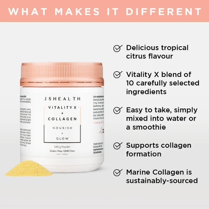 JS Health Vitality X + Collagen Powder