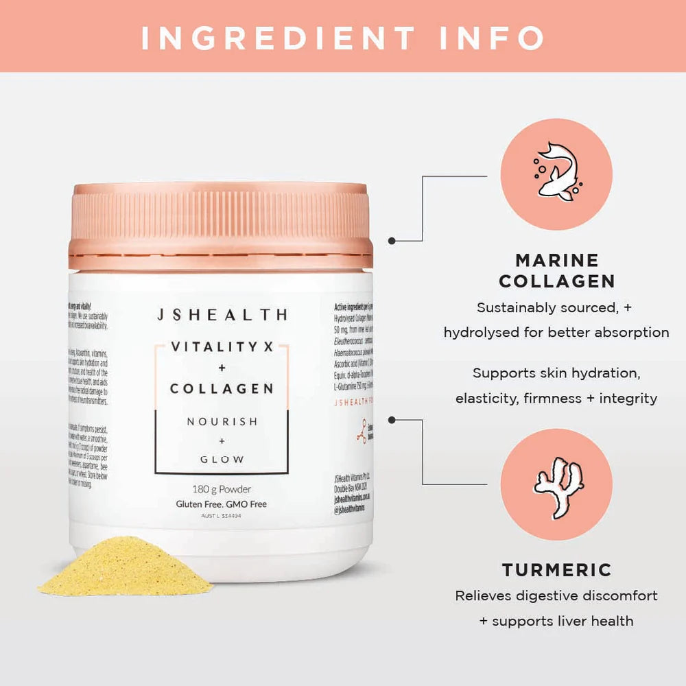 JS Health Vitality X + Collagen Powder