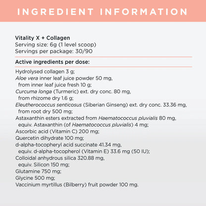 JS Health Vitality X + Collagen Powder