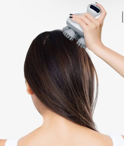 Head Massager with Oil Dispenser